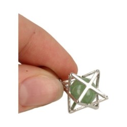 Aventurijn groen Merkabah kooihanger