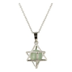 Aventurijn groen Merkabah kooihanger