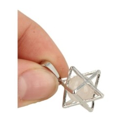 Bergkristal Merkabah kooihanger