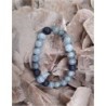 Labradoriet powerbead mannen - extra lange armband