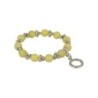 Jade olijf fashion kralenarmband met bedel