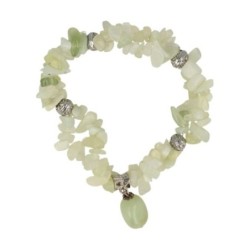 Jade Serpentijn fashion armband dubbelstreng