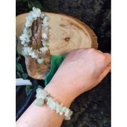 Jade Serpentijn fashion armband dubbelstreng