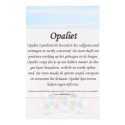 Kralen Opaliet facet 10 mm - 5 st. (synth)