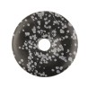 Obsidiaan sneeuwvlok donut 40 mm