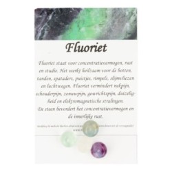 Fluoriet regenboog kralen 10mm - 4 st.