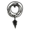 Obsidiaan zwart ketting mannen cone