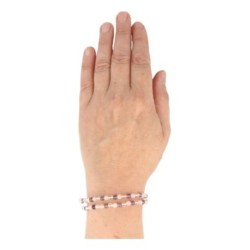 Gouden driehoek kralenarmband 4mm