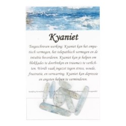 Kralen Kyaniet blauw staafjes - 8 st.