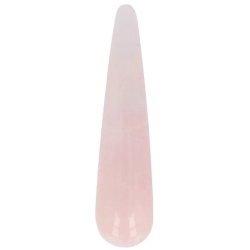 Roze kwarts massage griffel 7,5 cm