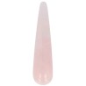 Roze kwarts massage griffel 7,5 cm