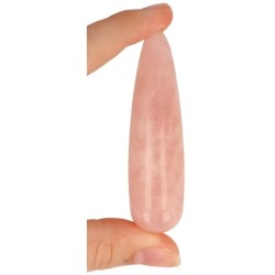 Roze kwarts massage griffel 7,5 cm