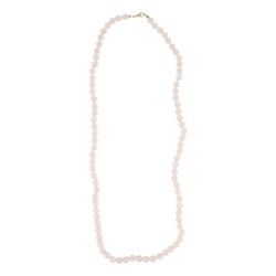 Roze kwarts 8mm kralen ketting 80 cm