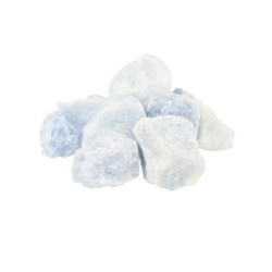 Calciet blauw 250 gr. ruwe brokjes