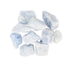 Calciet blauw 250 gr. ruwe brokjes