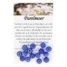 Kralen Parelmoer 7 mm blauw - 15 st. (bijgekleurd)