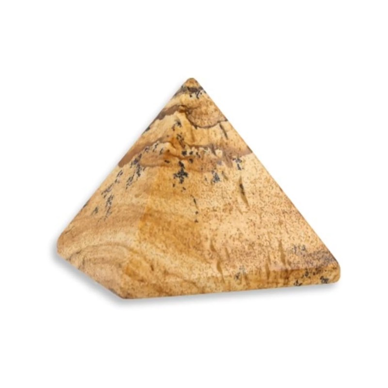 Jaspis landschap piramide 25 mm edelsteen