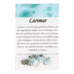 Kralen Larimar nugget - 6 st.