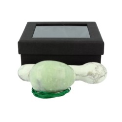 Yoni massage set Chinese Jade / Howliet wit