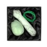 Yoni massage set Chinese Jade / Howliet wit