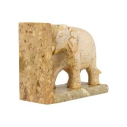 Speksteen olifant set boekensteunen 10 cm