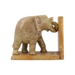 Speksteen olifant set boekensteunen 11,5 cm