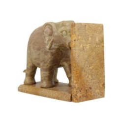 Speksteen olifant set boekensteunen 11,5 cm