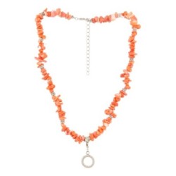 Fashion ketting Koraal licht (imitatie)