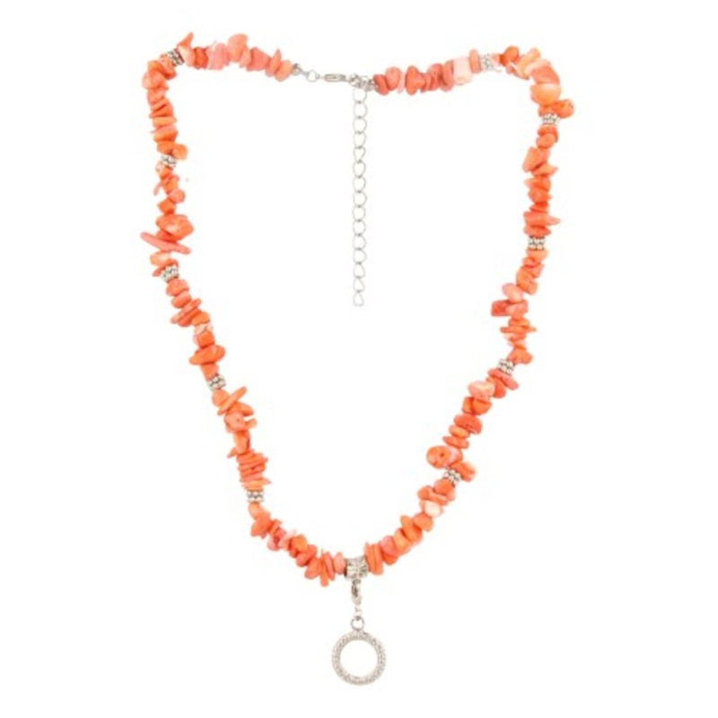 Fashion ketting Koraal licht (imitatie)