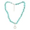 Fashion ketting Howliet blauw nugget (bijgekleurd)