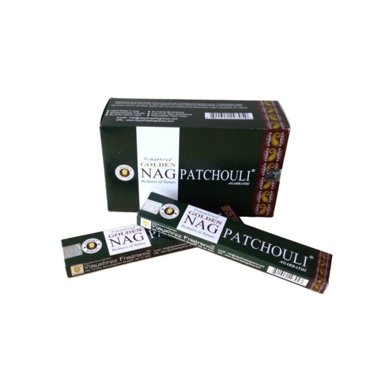 Vijayshree Golden NAG Patchouli Wierook Stokjes