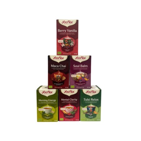 Yogi tea - de 6 nieuwste smaken - 6 pakjes van 17 theezakjes