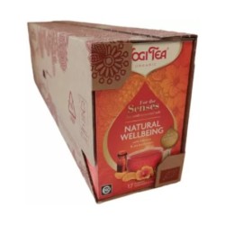 Yogi Tea For the Senses Natural Wellbeing Bio met etherische oliën - Voordeelverpakking: 6 pakjes van 17 theezakjes