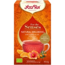 Yogi Tea For the Senses Natural Wellbeing Bio met etherische oliën - 1 pakje van 17 theezakjes