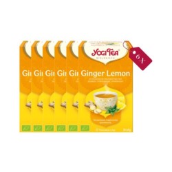 Yogi Tea Ginger Lemon - tray: 6 stuks