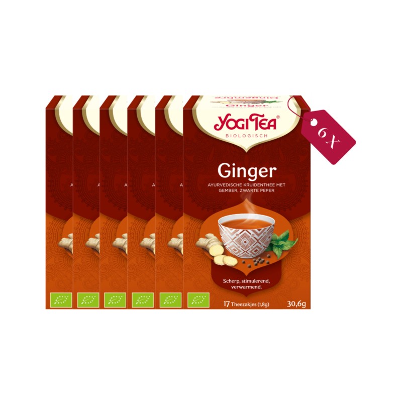 Yogi Tea Ginger - tray: 6 stuks