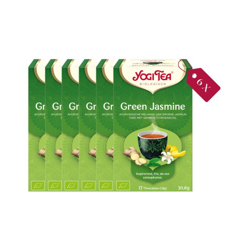 Yogi Tea Green Jasmine - tray: 6 stuks