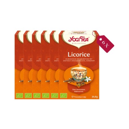 Yogi Tea Licorice Bio- tray: 6 stuks