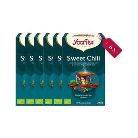 Yogi Tea Sweet Chili - tray: 6 stuks