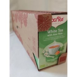 Yogi Tea White Tea Aloe Vera - tray: 6 stuks