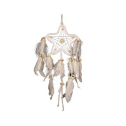 Dromenvanger - 9803 - witte ster - 12cm - Dreamcatcher