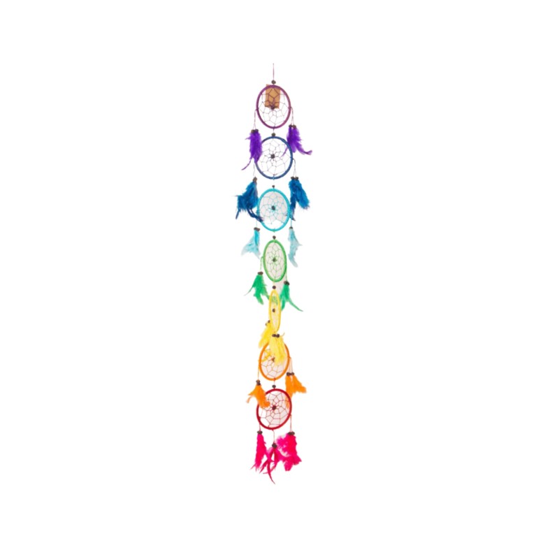 Dromenvanger 9cm 7 chakras - 75cm Lengte