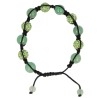 Aventurijn groen glitter shamballa armband