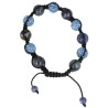 Sodaliet glitter shamballa armband