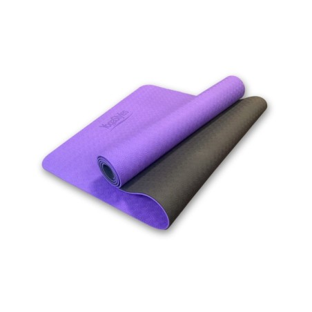 Yogastyles Yogamat TPE Standaard Paars & Zwart