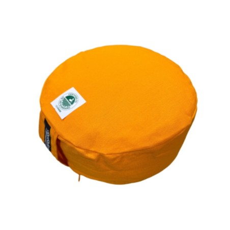 YogaStyles Meditatiekussen Organic Rondo Oranje / Goudgeel