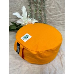 YogaStyles Meditatiekussen Organic Rondo Oranje / Goudgeel