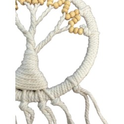 Dromenvanger - Tree of Life - Beige kralen - 17cm - Dreamcatcher