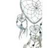 Dromenvanger Hartje met spiegels - wit - 17 cm - Dreamcatcher