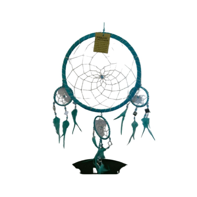 Dromenvanger - Spiegel - 22cm - Zwart - Dreamcatcher